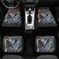 Grim reaper skull Car Seat Cover mat, Skeleton seat cover mat skeleton car seat cover, Halloween evil skull seat protector cover mat for car