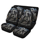 Gothic skull Car Seat Cover mat Grim reaper skull seat cover mat for car Halloween skull skeleton seat protector cover mat protector for car