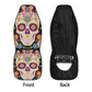 Sugar skull seat cover for car, day of the dead car seat cover car mat, Calaveras mexican skull car seat protector skull seat cover for car
