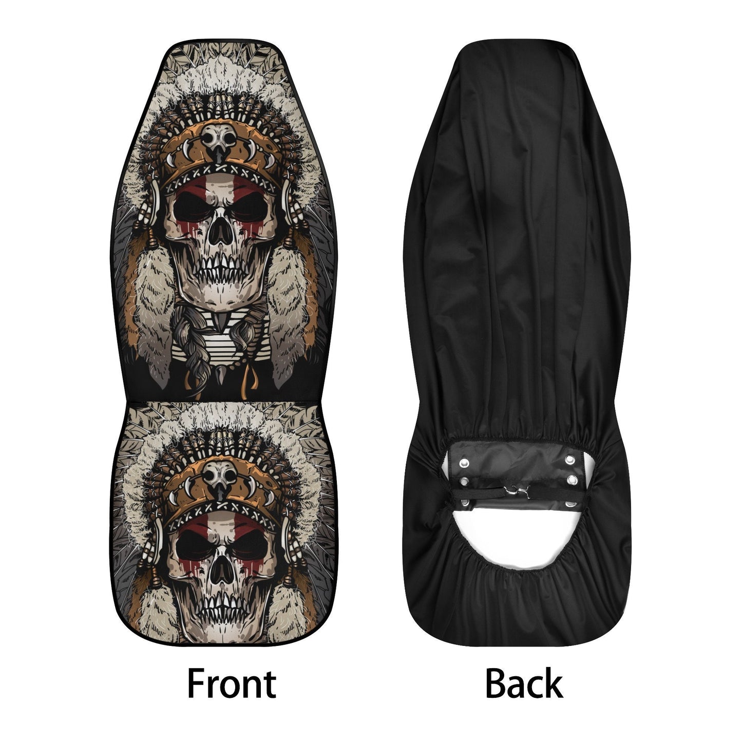 Skull Car Seat Cover skull car mat, Grim reaper skull seat cover mat for car,  Halloween skeleton seat protector cover mat protector for car