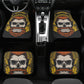 Gothic Car Seat Cover skull car mat, Halloween skull seat cover mat for car skeleton seat protector cover mat for car, horror car seat cover