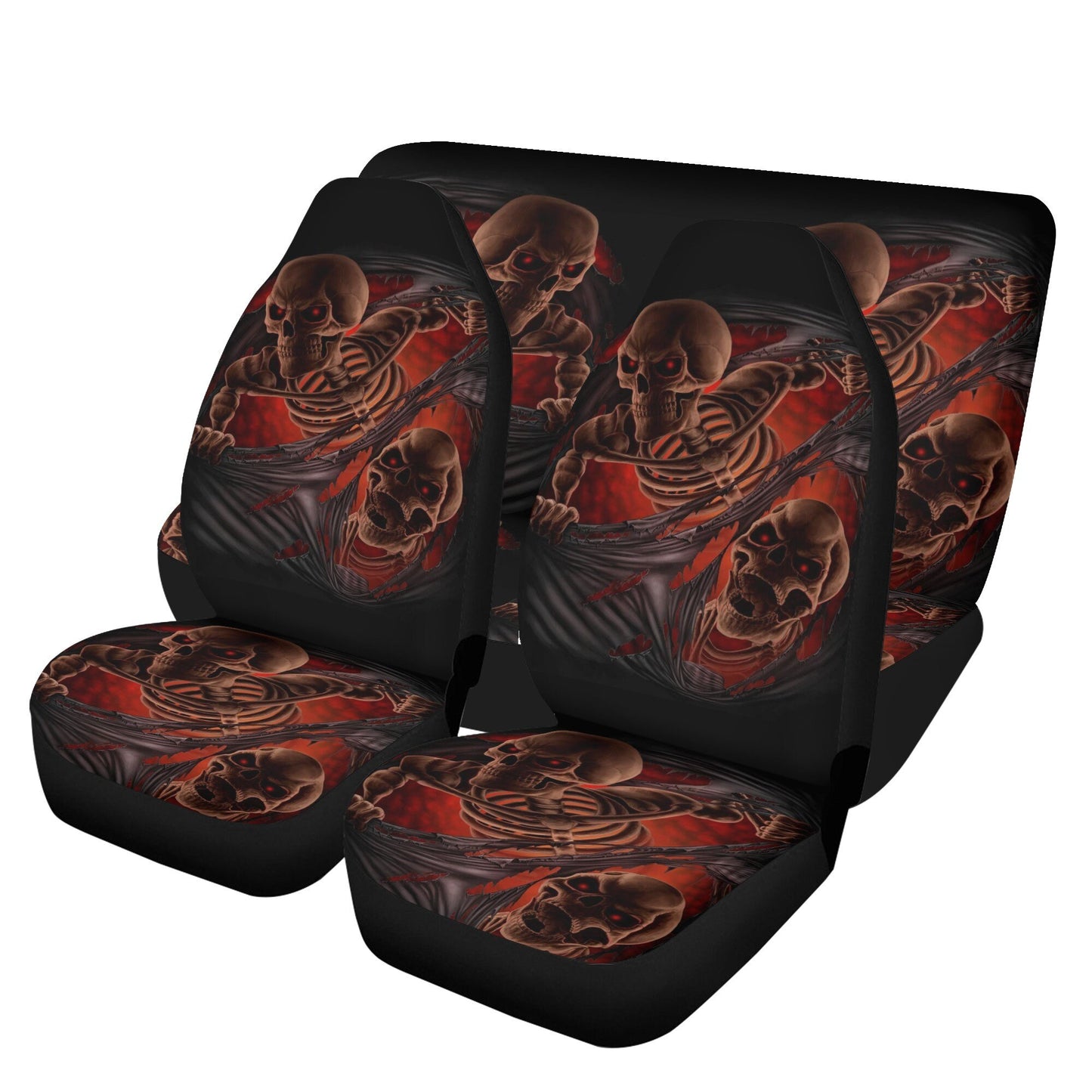 Grim reaper skull Car Seat Cover car mat, Halloween death car seat cover mat ghost skull car seat protector covers mat skeleton car mats