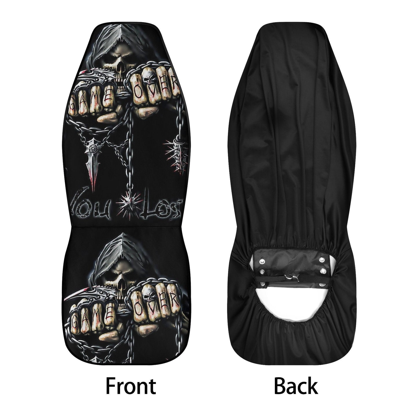Grim reaper You lost skull Car Seat Cover car mat, Halloween car seat cover mat ghost skull car seat protector covers mat skeleton car mats
