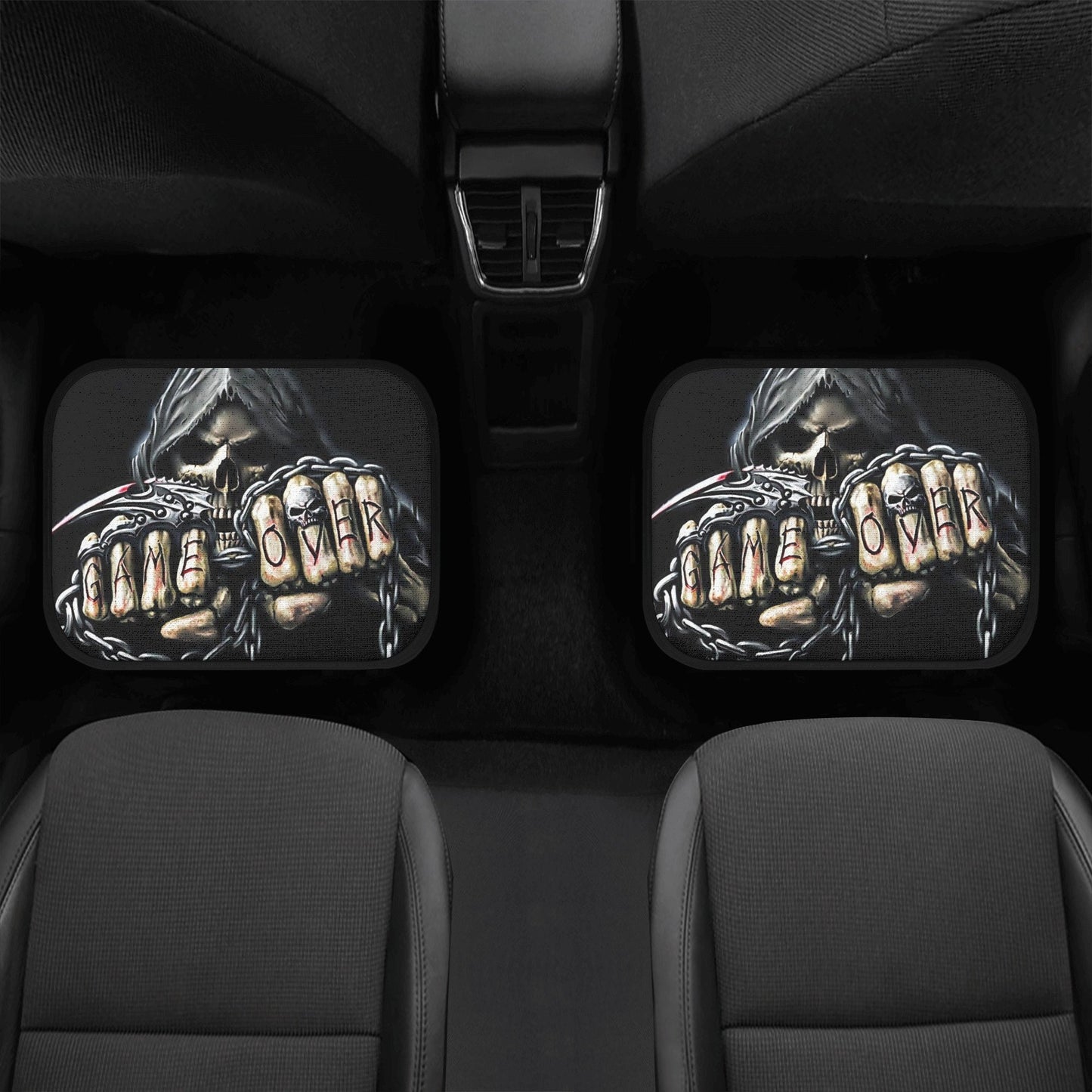 Grim reaper You lost skull Car Seat Cover car mat, Halloween car seat cover mat ghost skull car seat protector covers mat skeleton car mats
