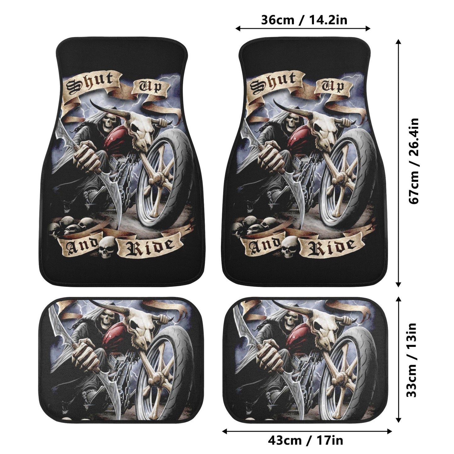 Grim reaper skull Car Seat Cover car mat, Halloween death car seat cover mat ghost skull car seat protector covers mat skeleton car mats