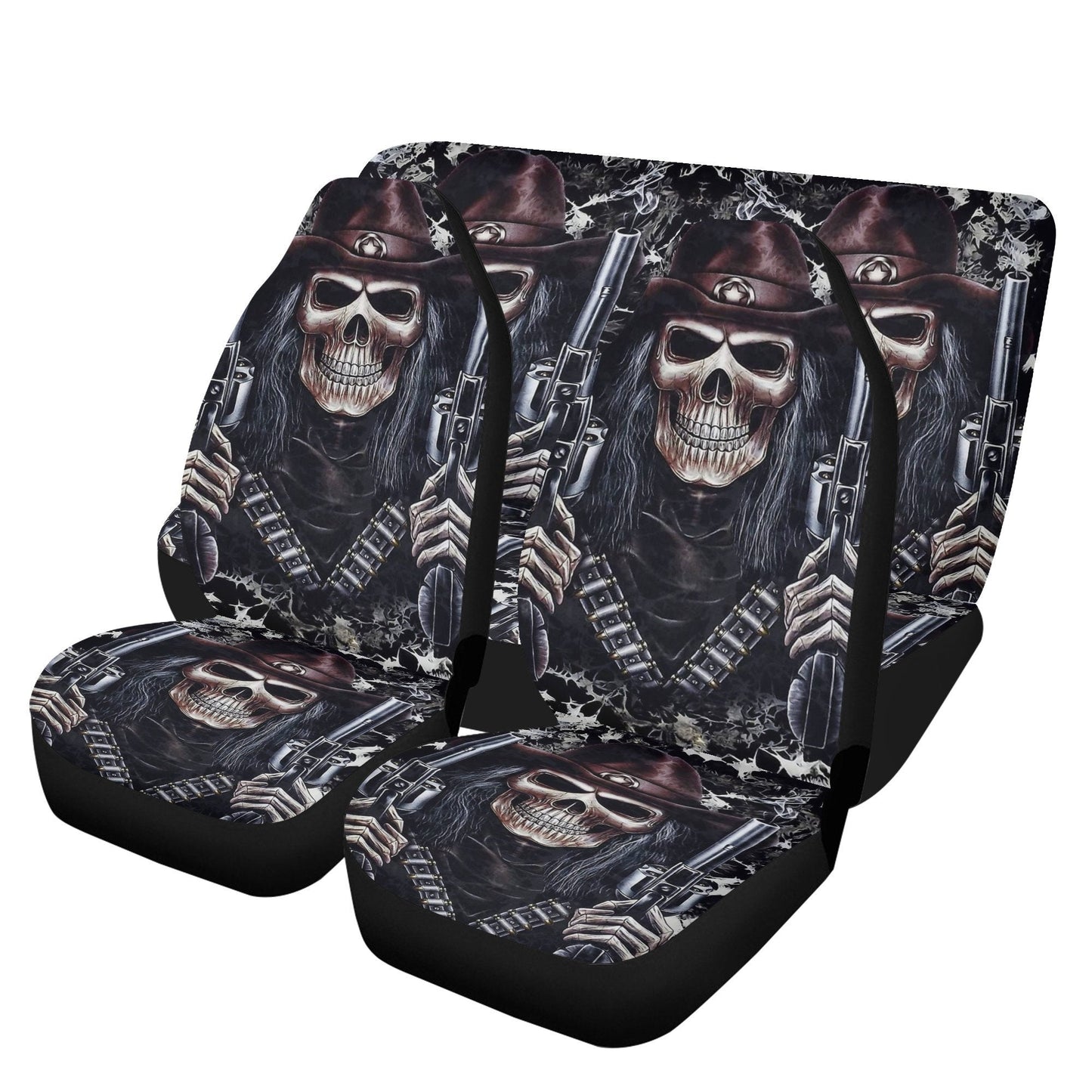 Grim reaper skull Car Seat Cover car mat Halloween death car seat cover mat evil horror skull car seat protector cover mat skeleton car mats