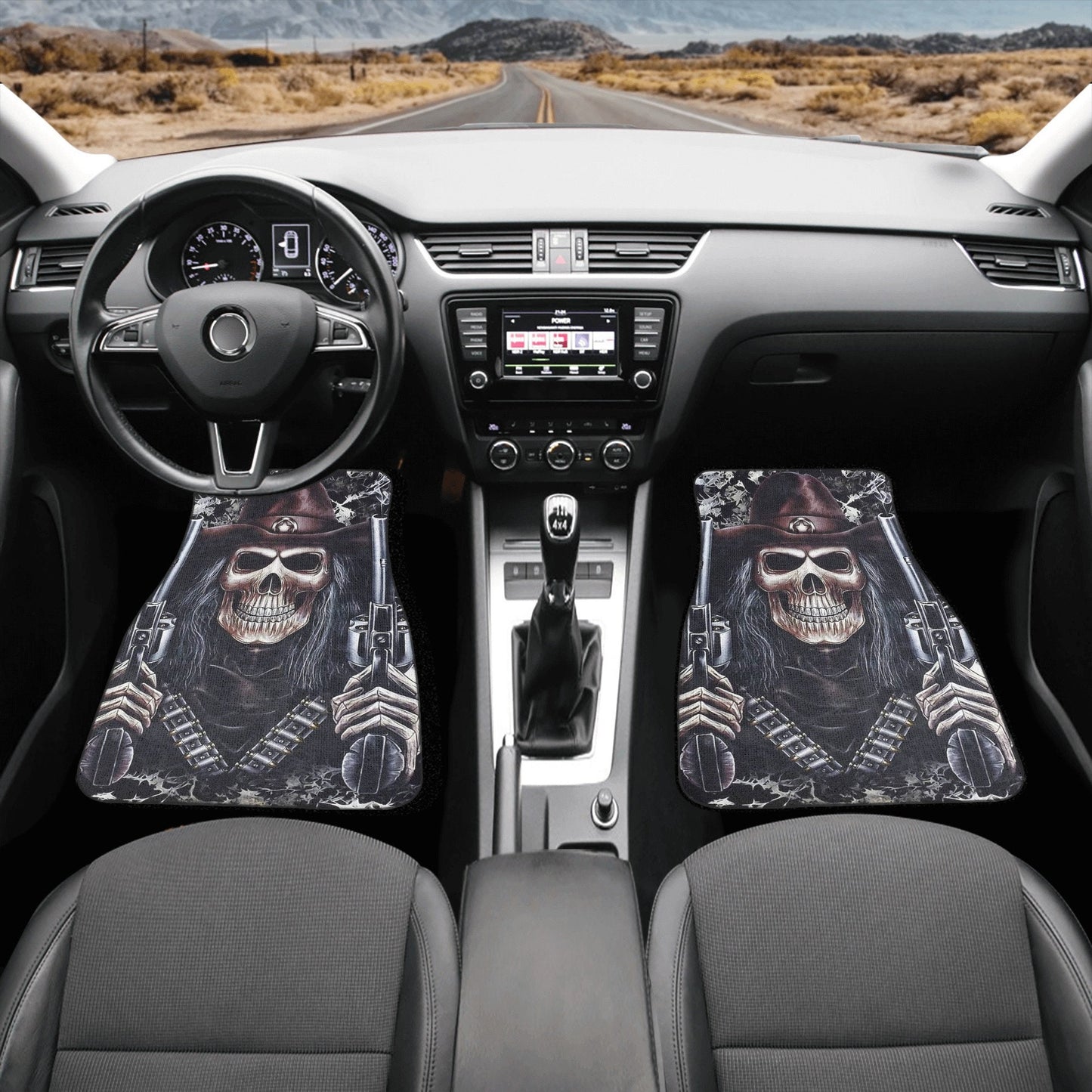 Grim reaper skull Car Seat Cover car mat Halloween death car seat cover mat evil horror skull car seat protector cover mat skeleton car mats