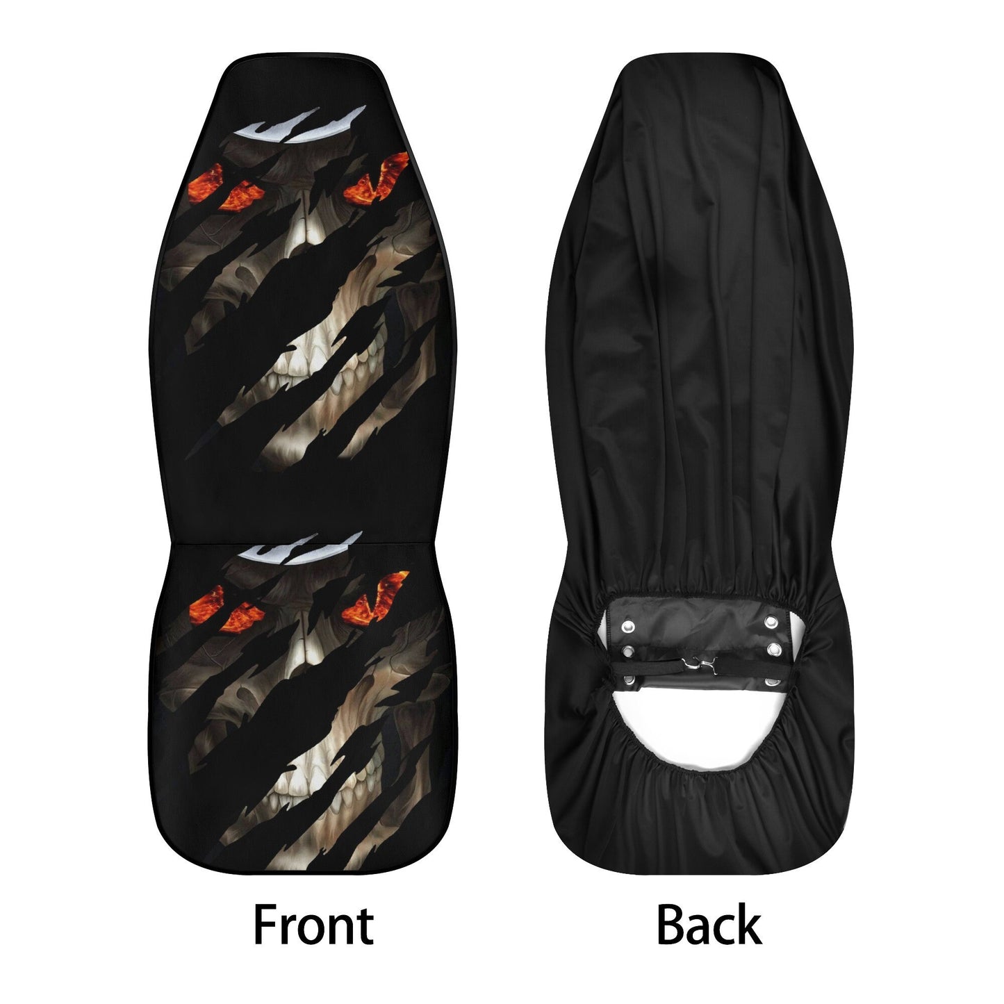 Horror Grim reaper skull Car Seat Cover car mat, Halloween death car seat cover mat ghost car seat protector covers mat skeleton car mats