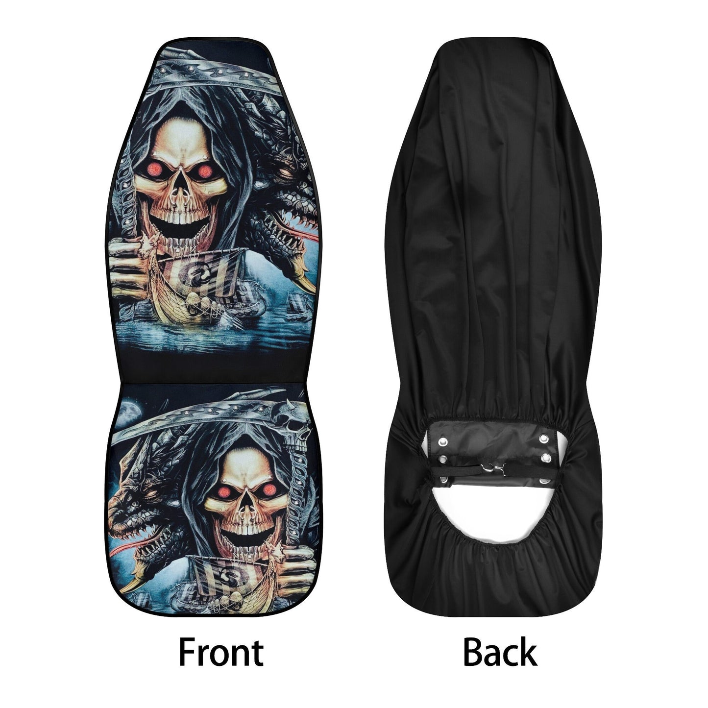 Skull Car Seat Cover car mat Halloween death seat cover mat ghost car seat protector cover Death skull mat skeleton car mat seat protector