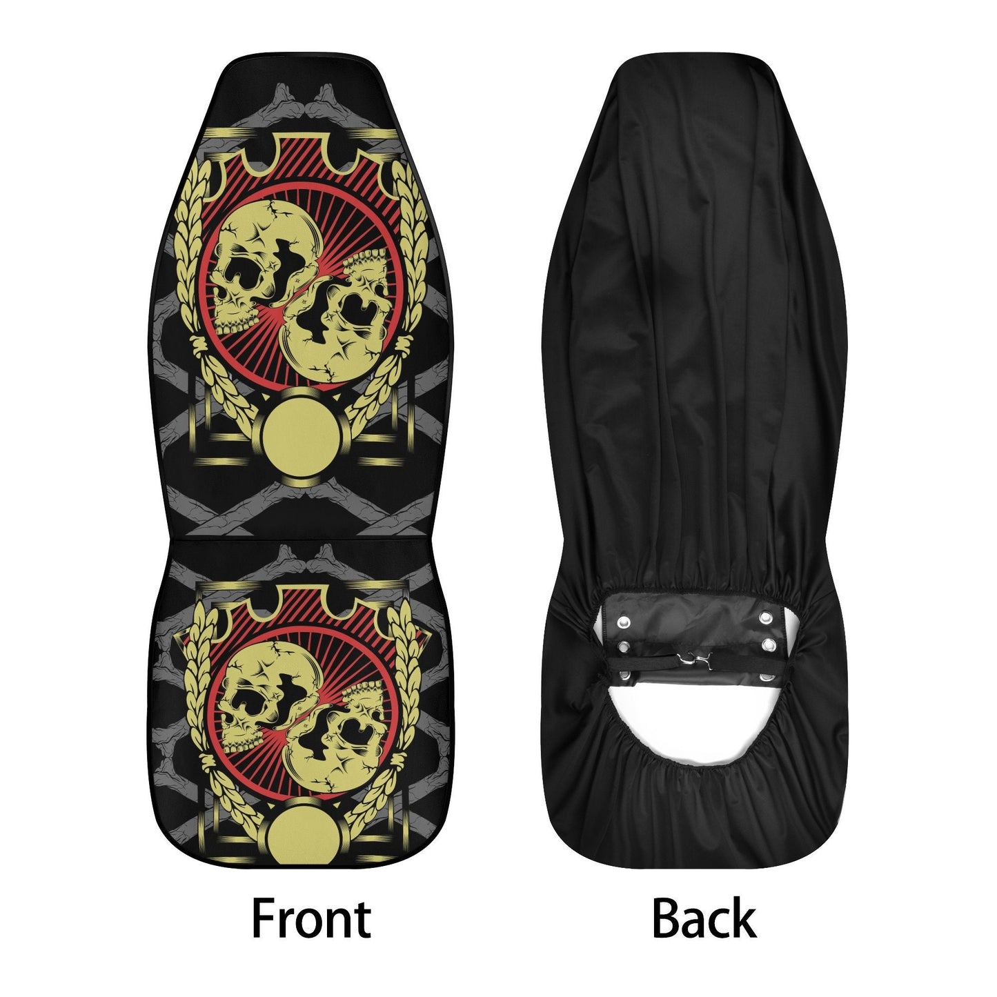 Grim reaper Car Seat Cover skull car mat Halloween skull seat cover mat for car Flaming skull seat cover mat for car, ghost car seat cover