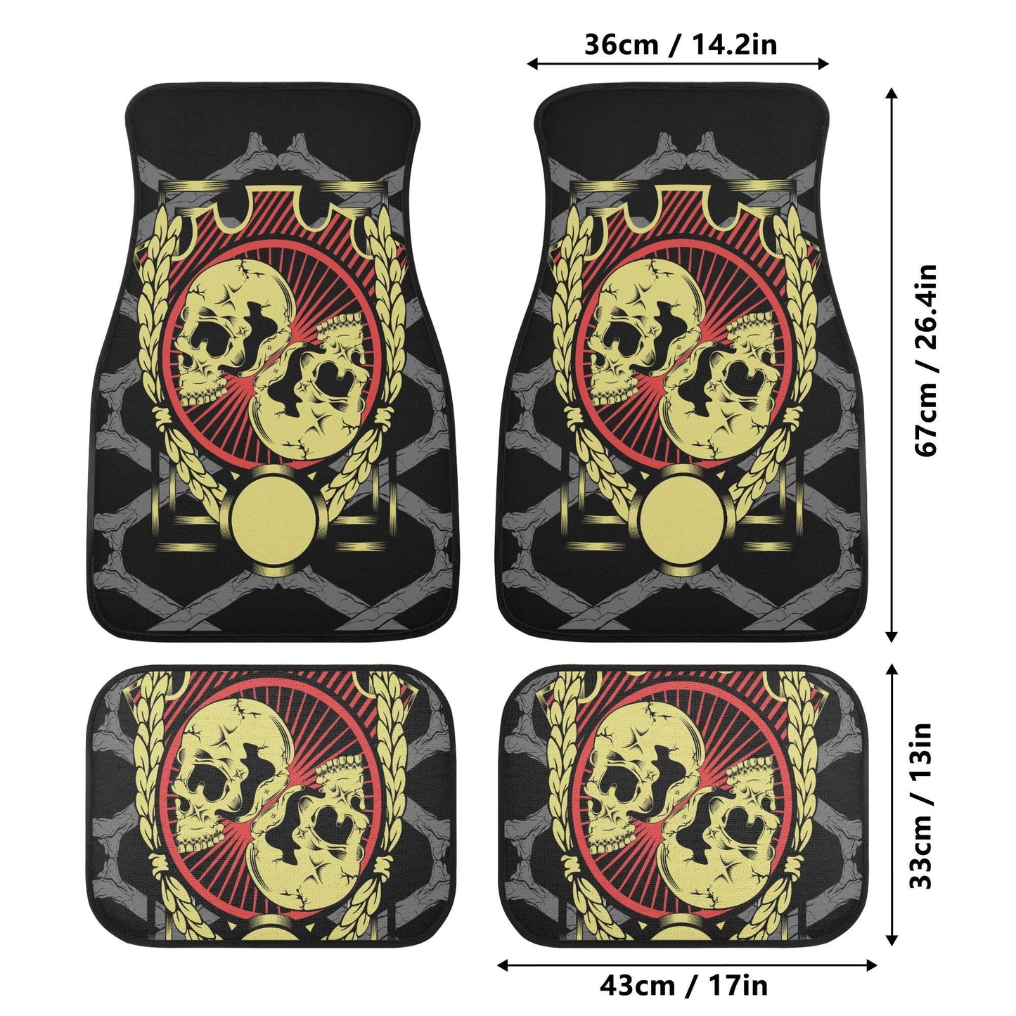 Grim reaper Car Seat Cover skull car mat Halloween skull seat cover mat for car Flaming skull seat cover mat for car, ghost car seat cover