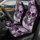 Candy skull seat cover for car, Day of the dead skull Seat Covers mat for car, skull seat cover rug mat for car, candy skull car seat covers