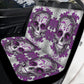 Candy skull seat cover for car, Day of the dead skull Seat Covers mat for car, skull seat cover rug mat for car, candy skull car seat covers