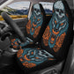 Wolf skull seat cover for car, grim reaper skull Seat Covers mat for car skull seat cover rug mat for car Wolf skeleton skull car seat cover