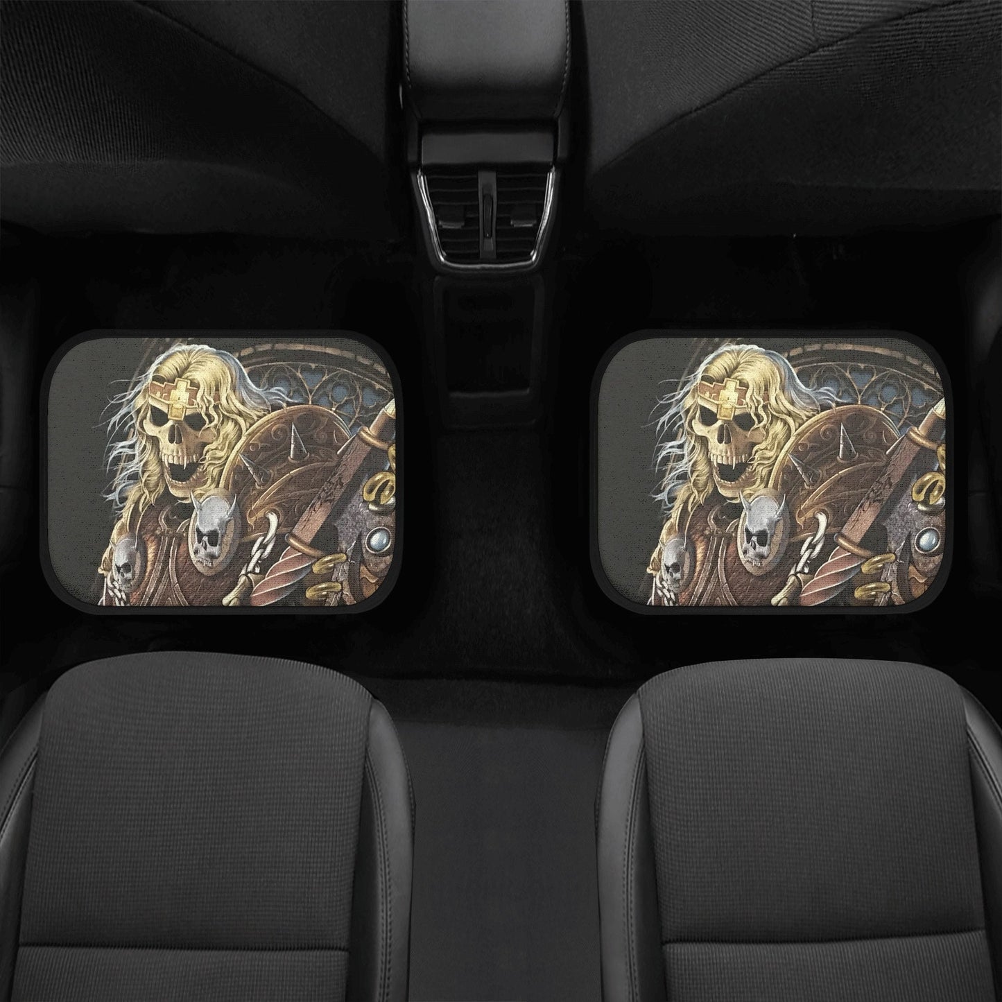 Reaper skull seat cover for car, grim reaper skull Seat Covers mat for car skull seat cover rug mat for car, skeleton skull car seat cover