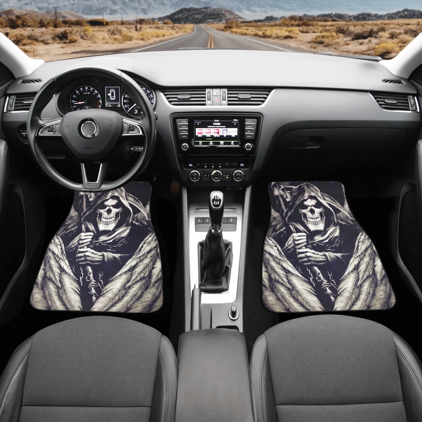 Skull Car Seat Cover car mat Halloween death seat cover mat ghost car seat protector cover Death skull mat skeleton car mat seat protector