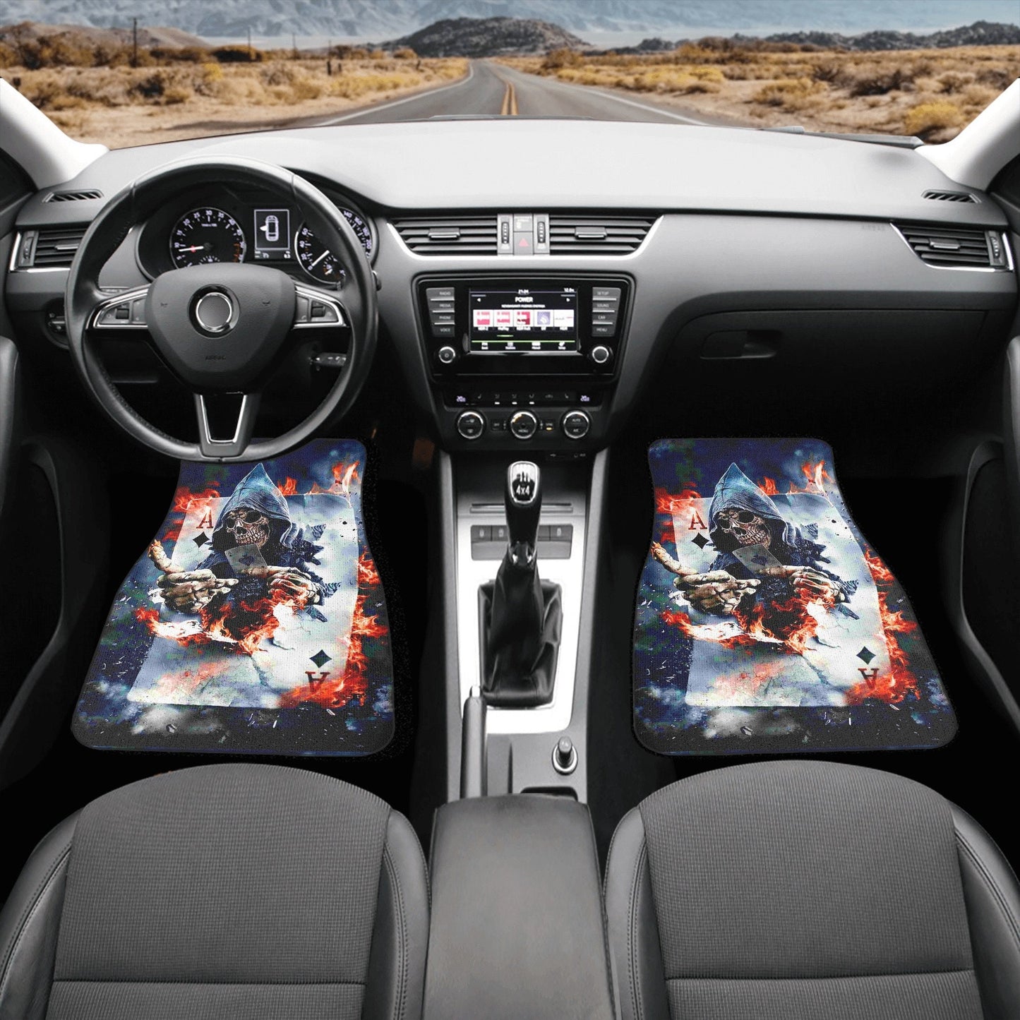 Skull Car Seat Cover car mat Halloween death seat cover mat ghost car seat protector cover Death skull mat skeleton car mat seat protector