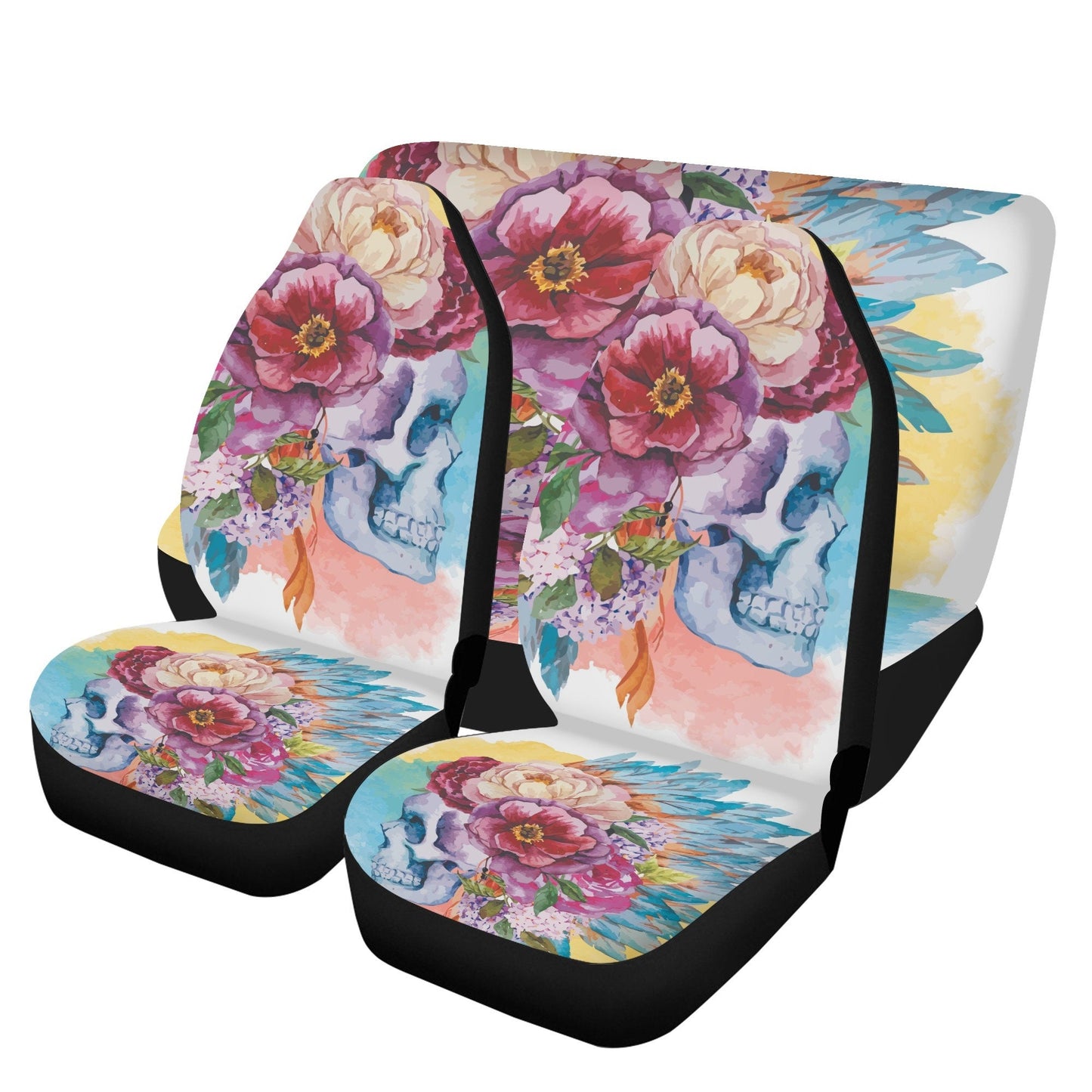 Skull Car Seat Cover car mat Halloween death seat cover mat ghost car seat protector cover Death skull mat skeleton car mat seat protector