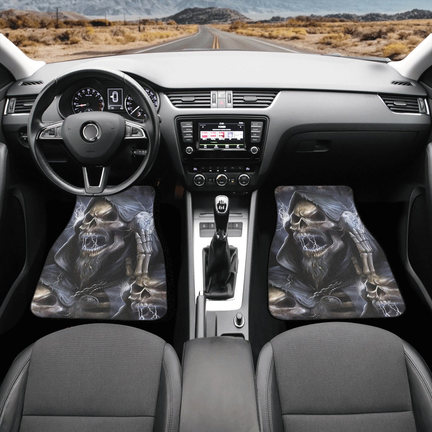 Skull Car Seat Cover car mat Halloween death seat cover mat ghost car seat protector cover Death skull mat skeleton car mat seat protector