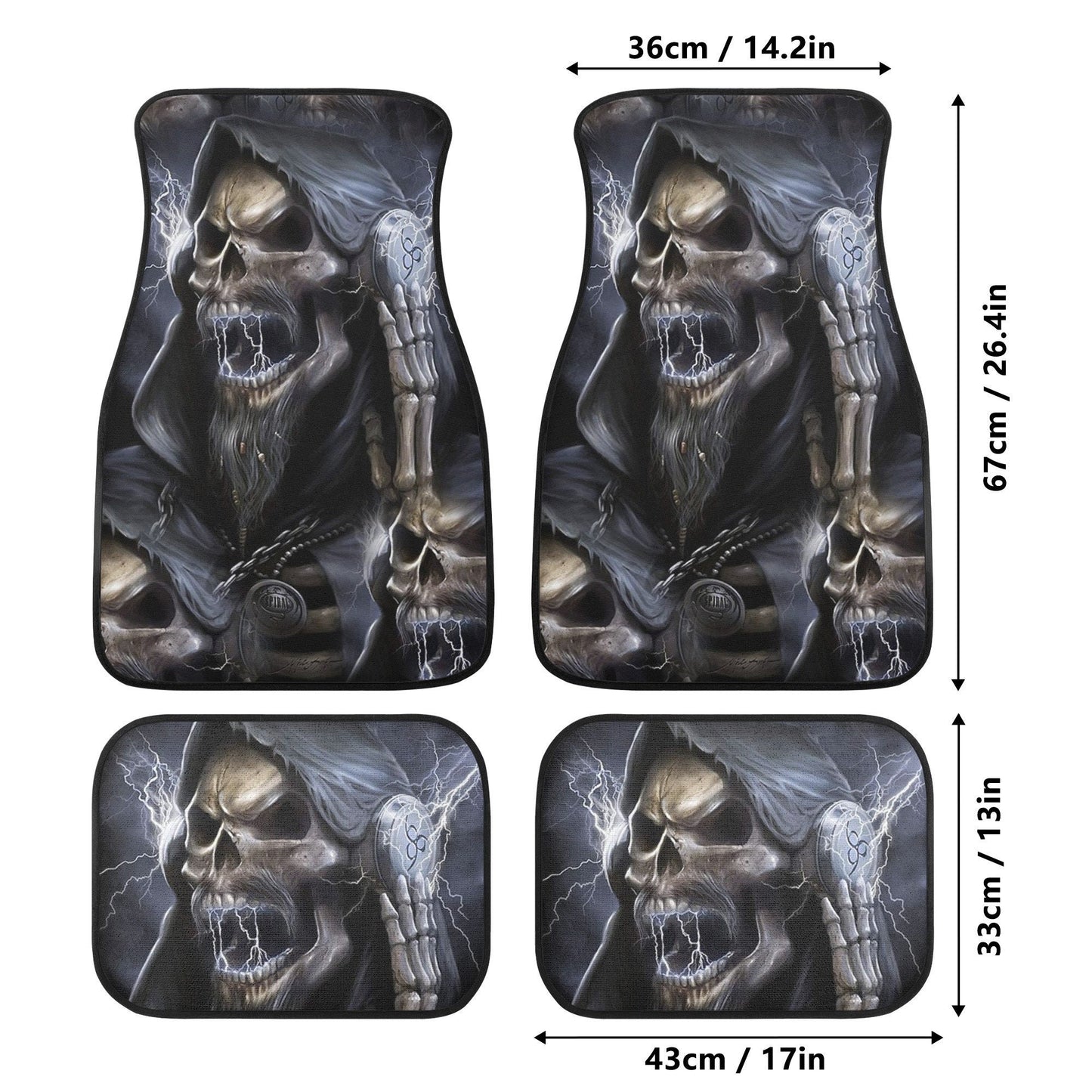 Skull Car Seat Cover car mat Halloween death seat cover mat ghost car seat protector cover Death skull mat skeleton car mat seat protector