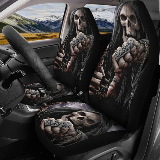 Skull Car Seat Cover car mat Halloween death seat cover mat ghost car seat protector cover Death skull mat skeleton car mat seat protector