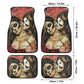 Girl Sugar skull Car Seat Covers car mat flower skull car seat protector Mexican skull girls car mat candy skull car accessories seat cover