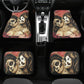 Girl Sugar skull Car Seat Covers car mat flower skull car seat protector Mexican skull girls car mat candy skull car accessories seat cover