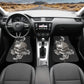 Floral skull car seat cover car mat, candy skull Seat Covers mat for car, skull seat cover rug mat for car, flower skull car seat cover mats