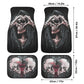 Skull Car Seat Cover car mat Halloween death seat cover mat ghost car seat protector cover Death skull mat skeleton car mat seat protector
