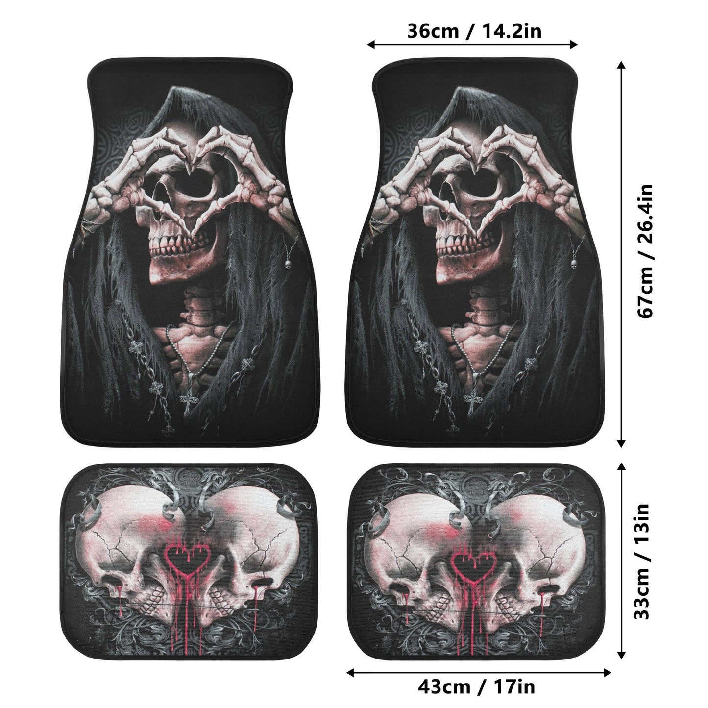 Skull Car Seat Cover car mat Halloween death seat cover mat ghost car seat protector cover Death skull mat skeleton car mat seat protector