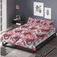 4pcs candy skull bedding set, skull duvet cover set, dia de los muertos skull bedding set, Mexican floral skull duvet cover pillow covers