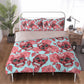 4pcs candy skull bedding set, skull duvet cover set, dia de los muertos skull bedding set, Mexican floral skull duvet cover pillow covers
