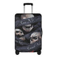 No see no hear no speak evil skull luggage covers, skull suitcase covers, Horror grim reaper gothic skull luggage suitcase covers protector