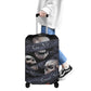 No see no hear no speak evil skull luggage covers, skull suitcase covers, Horror grim reaper gothic skull luggage suitcase covers protector