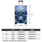 Flaming gothic skull luggage covers, skull in fire suitcase covers, Horror grim reaper gothic skull luggage set suitcase cover protector