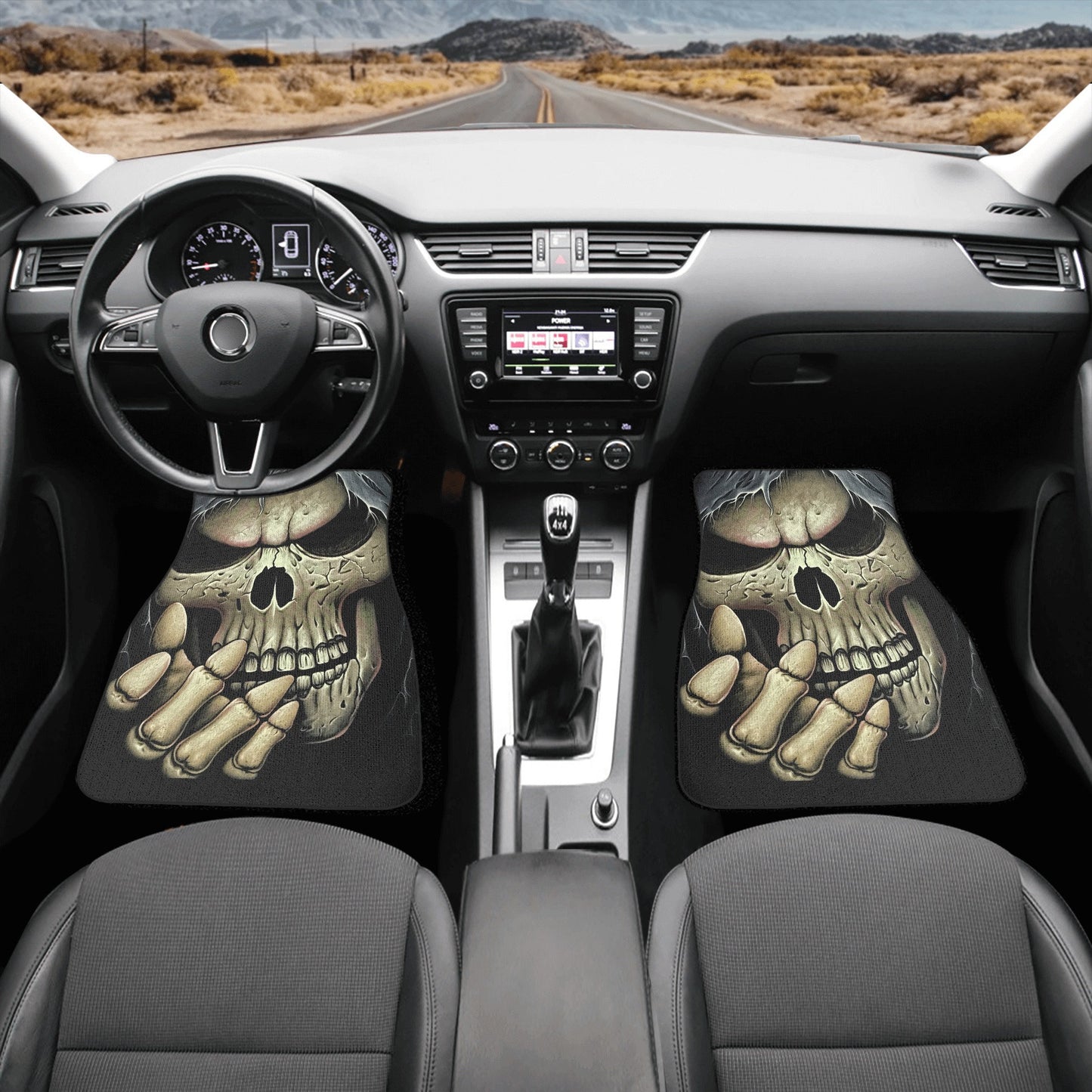 Grim reaper Skull Car Seat Cover car mat Halloween skeleton seat cover mat ghost car seat protector evil mat skeleton car mat seat protector