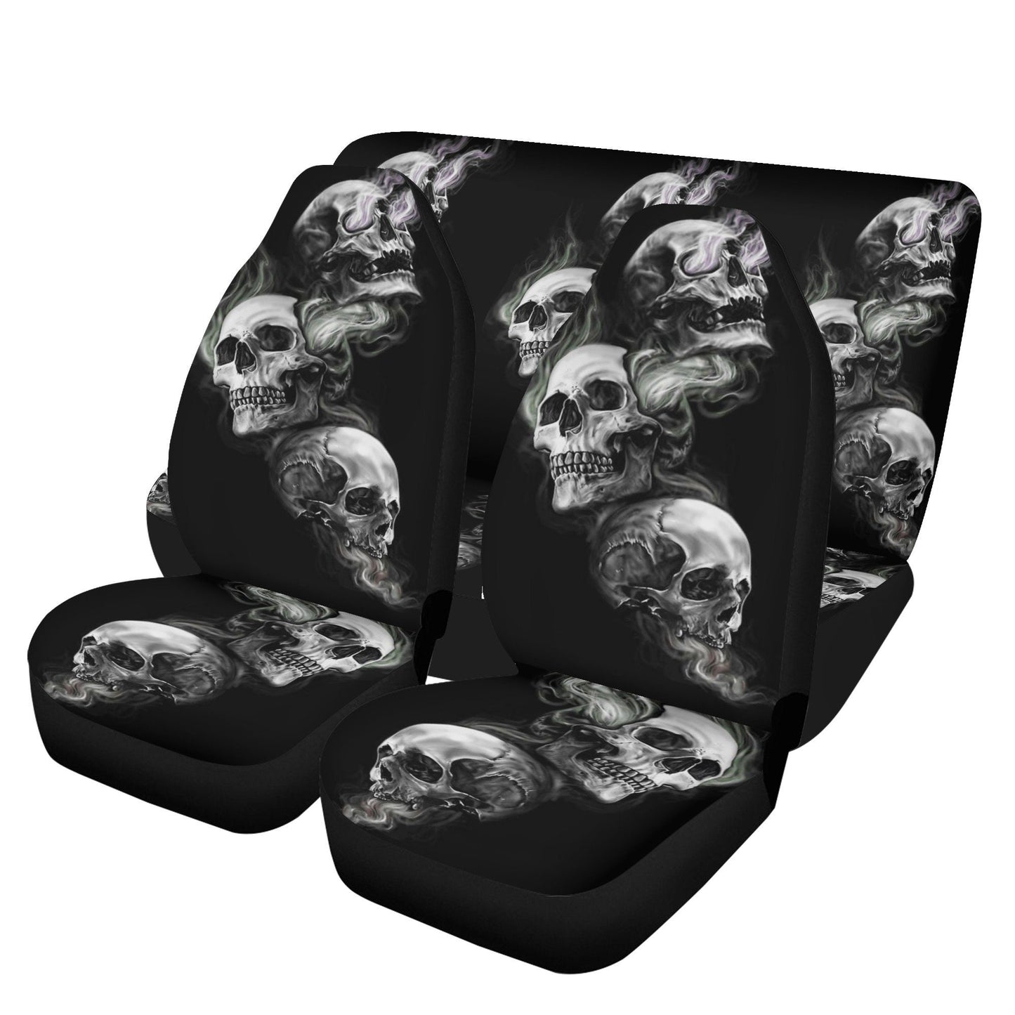 Gothic Skulls Car Seat Cover car mat Skeleton death seat cover mat Flaming skull car seat protector skull mat skeleton car mat seat tool