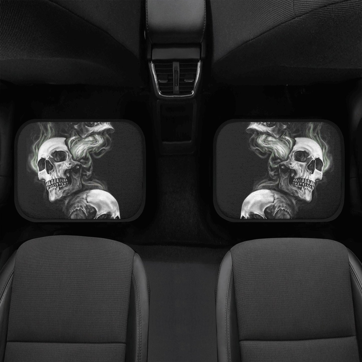 Gothic Skulls Car Seat Cover car mat Skeleton death seat cover mat Flaming skull car seat protector skull mat skeleton car mat seat tool