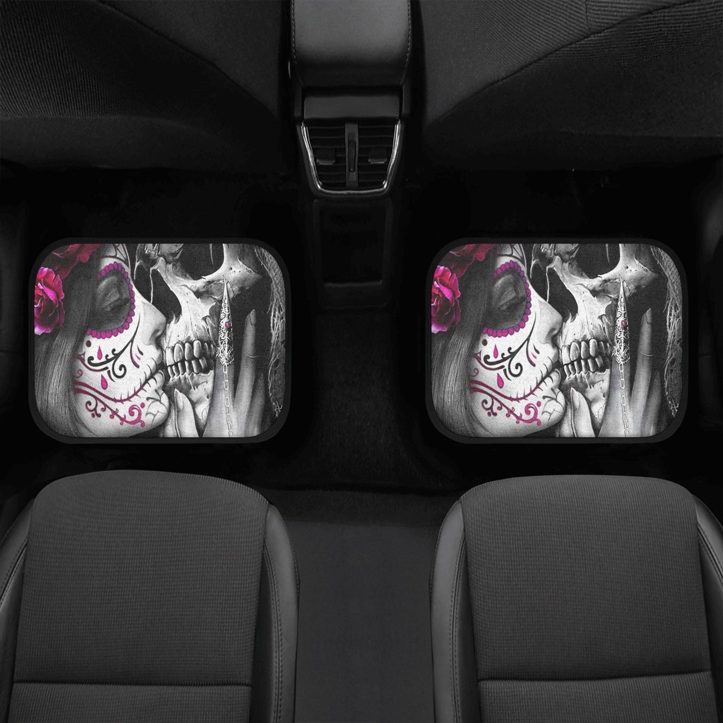 Candy skull girl Car Seat Covers car mat flower skull car seat protector Dia de los muertos girls car mat candy skull car seat cover mats