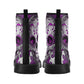 Day of the dead skull leather boots, Sugar skull boots, Dia de los muertos sugar skull boots for women, skull men boots gothic women boots