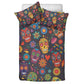 4pcs sugar skull bedding set, candy skull duvet cover set, day of the dead skull bedding set Halloween gothic skull duvet cover pillow cover