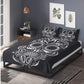 4pcs Floral sugar skull bedding duvet cover set, day of the dead skull candy skull bedding set, sugar skull duvet cover set pillow covers
