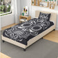 4pcs Floral sugar skull bedding duvet cover set, day of the dead skull candy skull bedding set, sugar skull duvet cover set pillow covers