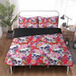 4pcs Rose skull bedding set, Gothic skeleton duvet cover set, Halloween skull bedding set, Grim reaper skull duvet cover skull Comforter Set