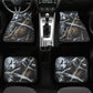 Grim reaper Skull Car Seat Cover car mat Skeleton death seat cover mat Flaming skull car seat protector skull mat skeleton car mat seat tool