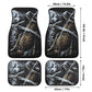 Grim reaper Skull Car Seat Cover car mat Skeleton death seat cover mat Flaming skull car seat protector skull mat skeleton car mat seat tool