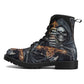 Grim reaper skull sword boots for men women shoes, Gothic skull boots for men women, skeleton men boots, Halloween Christmas leather boots