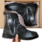 Grim reaper skull goth boots for men women shoes, Gothic skeleton boots for men women, Halloween men boots, Biker skull reaper leather boots