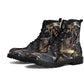 Grim reaper skull horror boots for men women shoes, Gothic skeleton boots for men, Nightmare before Christmas Spooky Halloween leather boots