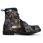 Grim reaper skull horror boots for men women shoes, Gothic skeleton boots for men, Nightmare before Christmas Spooky Halloween leather boots